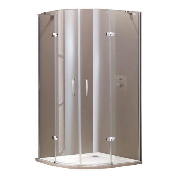 

Душевая кабина полукруглая угловая HUPPE AURA 400801092321 90см x 90см хром 71170