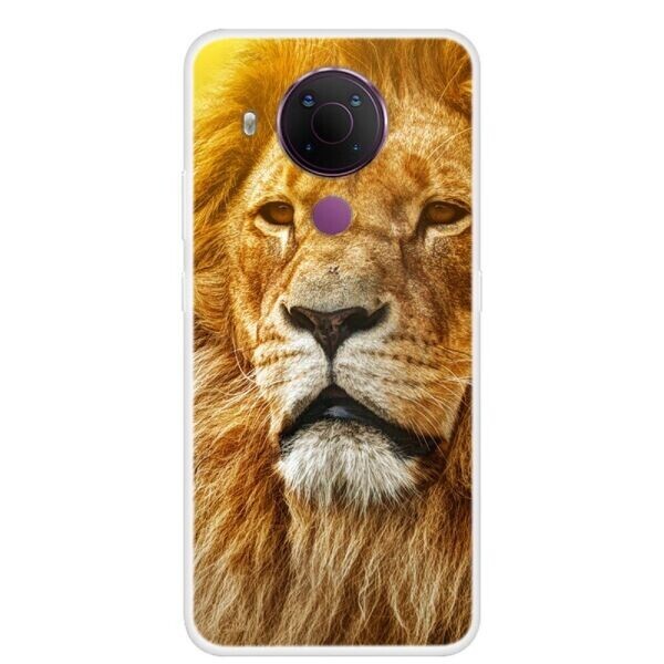 

Силиконовый (TPU) чехол Deexe Life Style для Nokia 5.4 - Lion