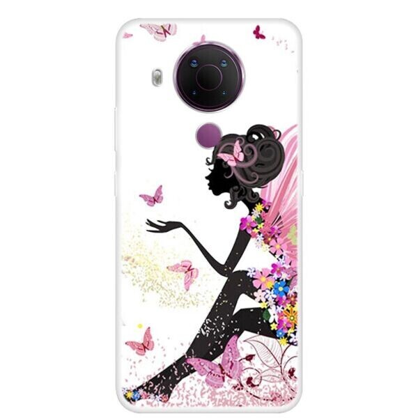 

Силиконовый (TPU) чехол Deexe Life Style для Nokia 5.4 - Beauty