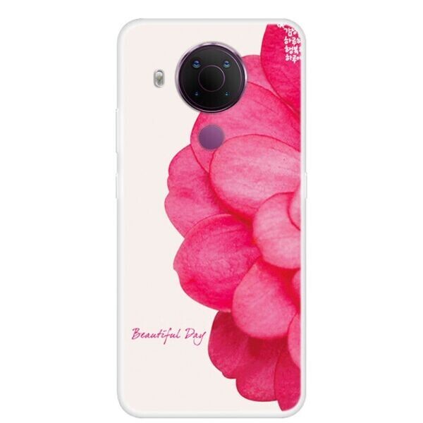 

Силиконовый (TPU) чехол Deexe Life Style для Nokia 5.4 - Rose Flower