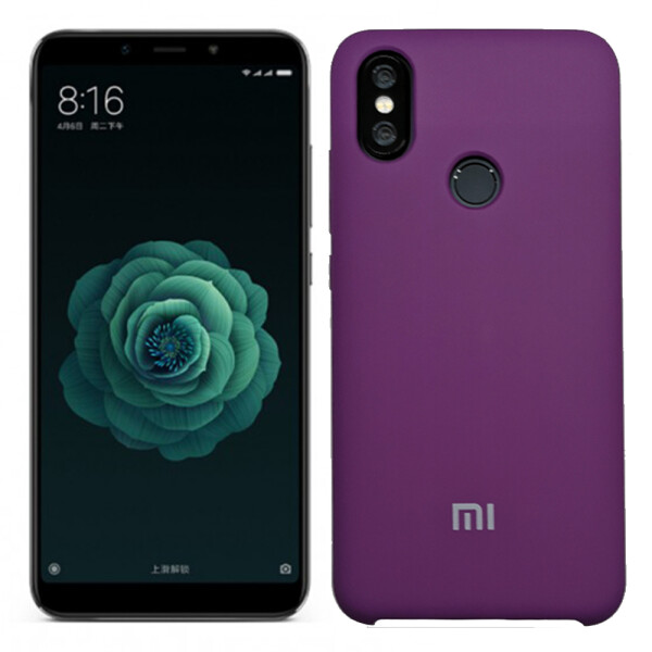 

Чехол силиконовый оригинальный для Xiaomi Mi6x/Mi A2 Фиолетовый (25690)