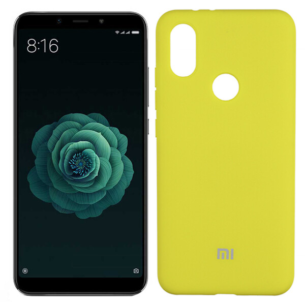 

Чехол силиконовый оригинальный для Xiaomi Mi6x/Mi A2 Ярко Жёлтый FULL (26102)