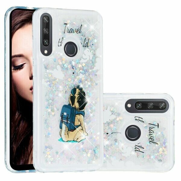 

Силиконовая (TPU) накладка Deexe Fashion Glitter для Huawei Y6p - Dog