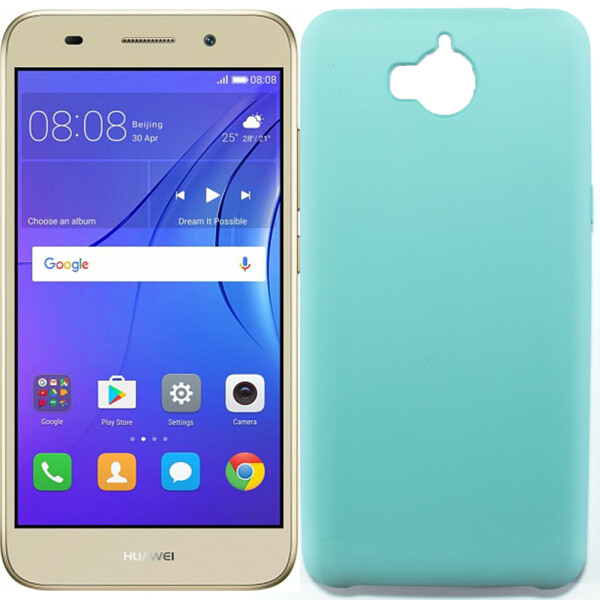 

Чехол силиконовый оригинальный для Huawei Y5 (2017) Светло синий (19663)