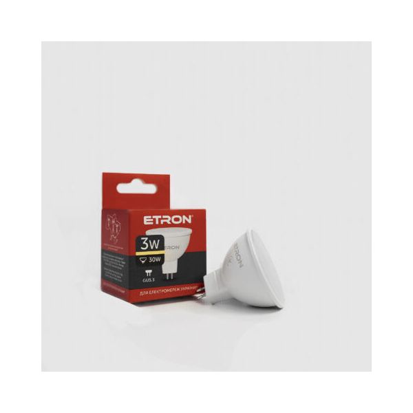 

Лампа светодиодная ETRON Light Power 1-ELP-063 MR16 3W 3000K 220V GU5.3