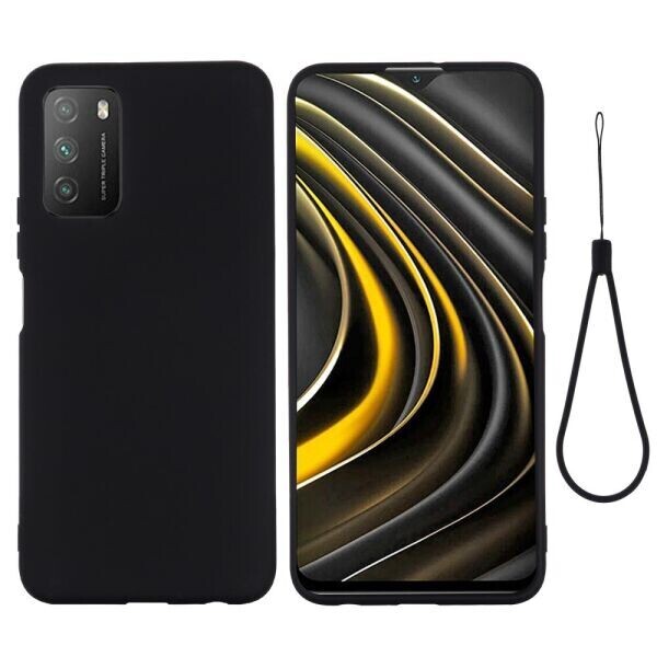 

Защитный чехол Deexe Silicone Case для Xiaomi Poco M3 - Black
