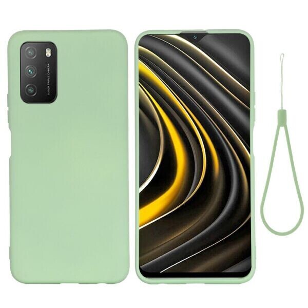 

Защитный чехол Deexe Silicone Case для Xiaomi Poco M3 - Green