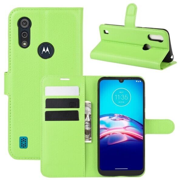 

Чехол-книжка Deexe Book Type для Motorola Moto E6S - Green