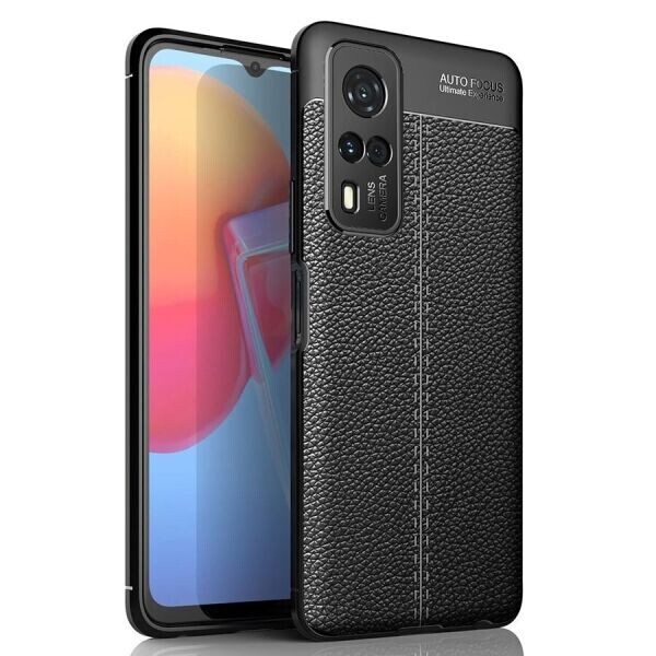 

Защитный чехол Deexe Leather Cover для VIVO Y31 / Y51 - Black
