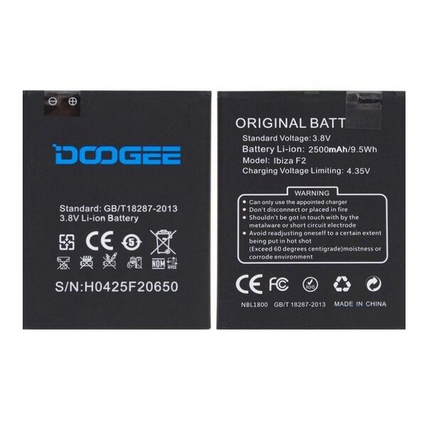 

Аккумулятор для Doogee Ibiza F2