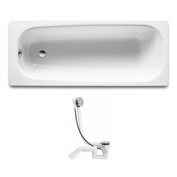 

Ванна чугунная прямоугольная с сифоном ROCA CONTINENTAL A21291100R+285357 170см x 70см 82571