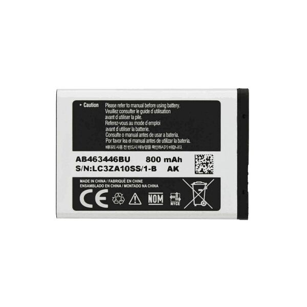 

Аккумулятор для Samsung X200 / E250 / B130/ B320 / C130 / C140 / E250 / C300 / E1070 / E1100 / E210 (AB463446BU)