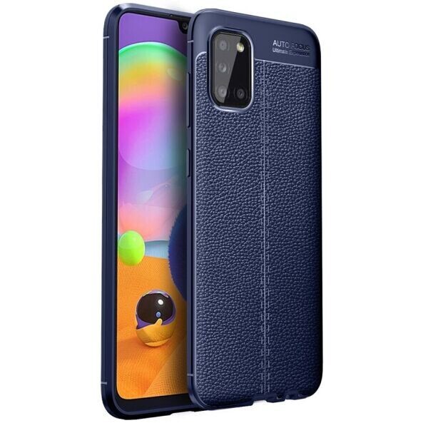 

Защитный чехол Deexe Leather Cover для Samsung Galaxy A02s (A025) - Blue