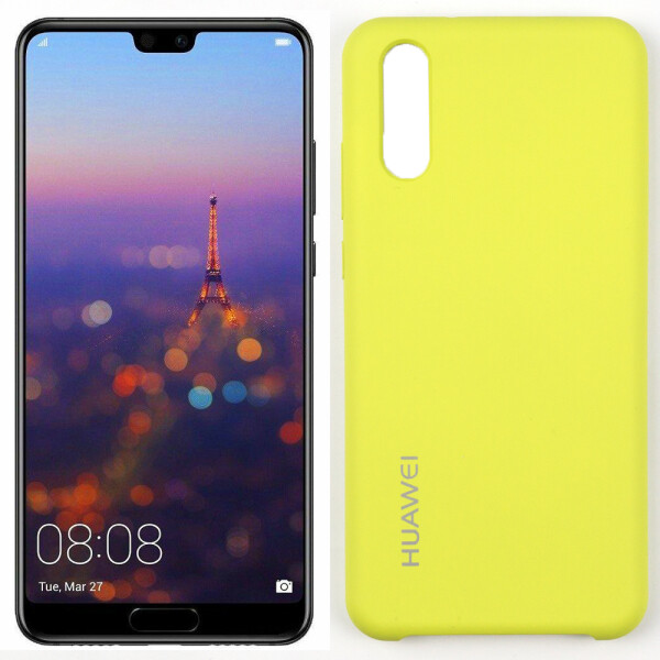

Чехол силиконовый оригинальный для Huawei P20 Зелёный (27363)