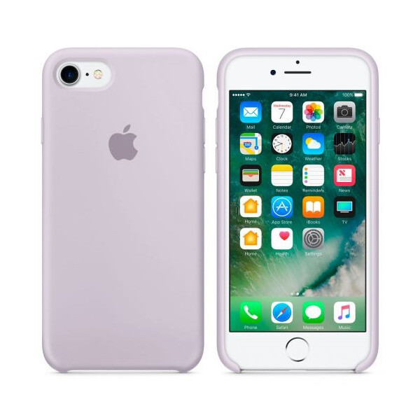 

Чехол силиконовый оригинальный для iPhone 7/8 Светло Серый (17441)
