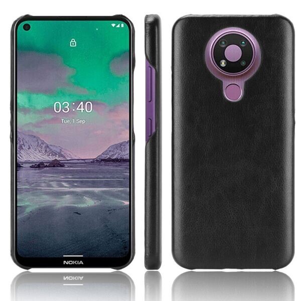 

Защитный чехол Deexe Leather Back Cover для Nokia 3.4 - Black