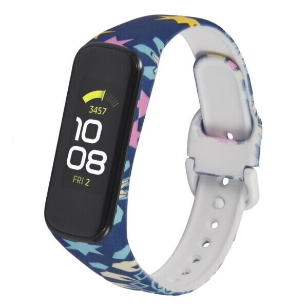 

Ремешок Deexe Style Strap для Samsung Fit E (SM-R375) - Colored Five-pointed Star