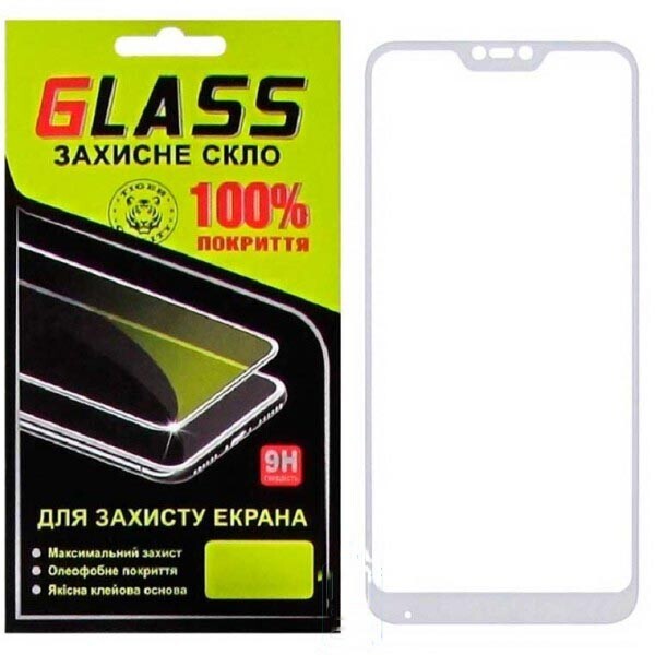 

Защитное стекло 2.5D Xiaomi Redmi 6 Pro, Mi A2 Lite Белый Glass