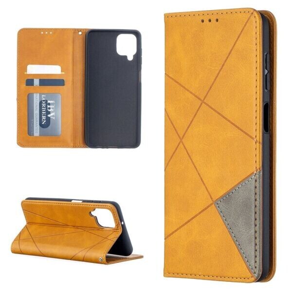Чехол UniCase Geometric Pattern для Samsung Galaxy A12 (A125) - Brown