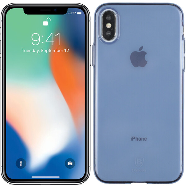 

Чехол Baseus Simple Series Case для iPhone X (Clean TPU) Transparent Blue (B03) (23015)