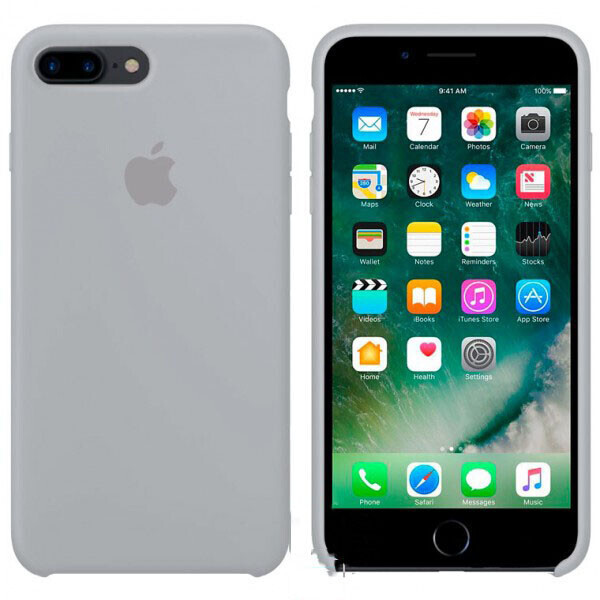 

Чехол Silicone Case Apple iPhone 7 Plus, 8 Plus серо-Голубой 26