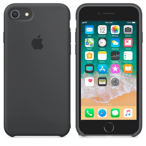 

Чехол Silicone Case Apple iPhone 7, 8, SE (2020) темно-Серый 15