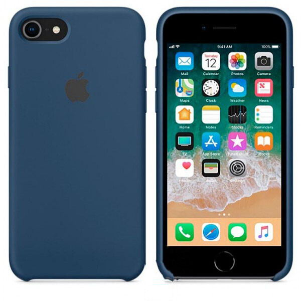 

Чехол Silicone Case Apple iPhone 7, 8, SE (2020) темно-Синий 36