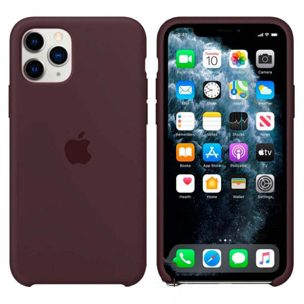 

Чехол Silicone Case Apple iPhone 11 Pro Max темно-Коричневый 22