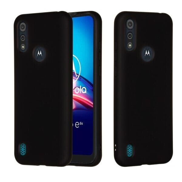 

Защитный чехол Deexe Silicone Case для Motorola Moto E6S - Black
