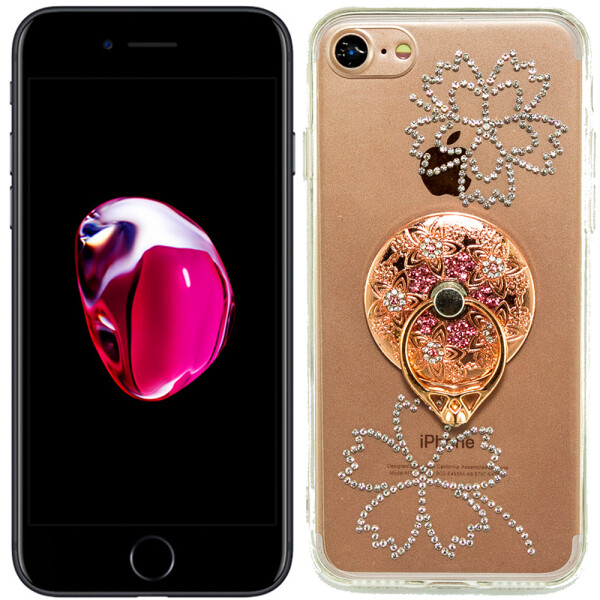

Чехол-накладка Younicou Diamonds with Ring Holder для iPhone 6/6s Медальон (18988)