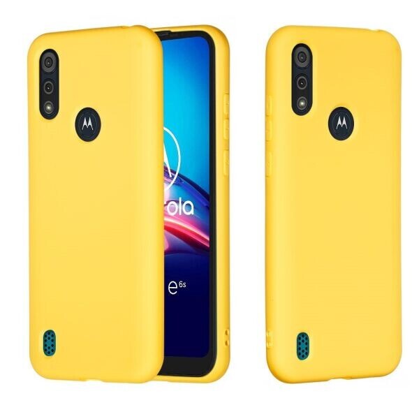

Защитный чехол Deexe Silicone Case для Motorola Moto E6S - Yellow
