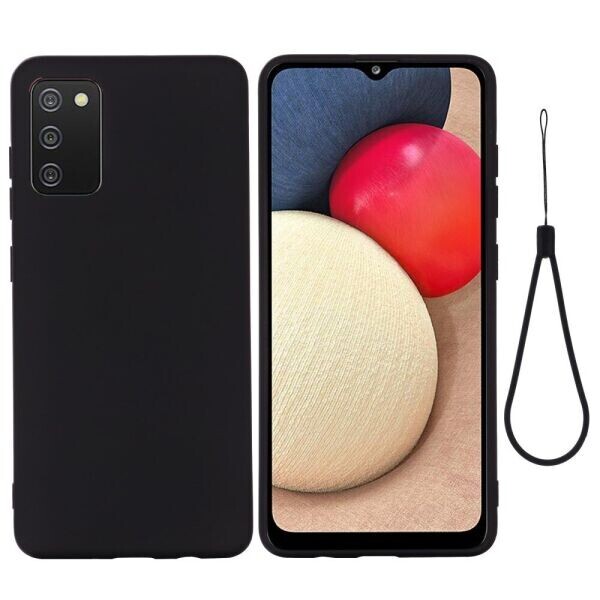 

Защитный чехол Deexe Silicone Case для Samsung Galaxy A02s (A025) - Black