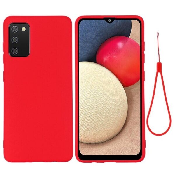 

Защитный чехол Deexe Silicone Case для Samsung Galaxy A02s (A025) - Red