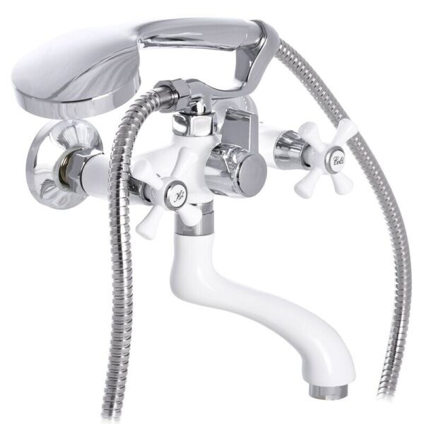 

Кран для ванны двухзахватный литой MIXXUS OMEGA MI2769 белый силумин 63972