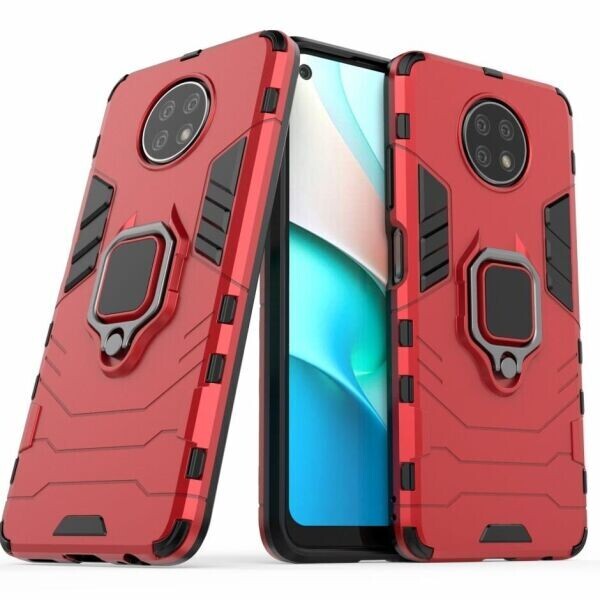 

Защитный чехол Deexe Hybrid Case для Xiaomi Redmi Note 9T - Red