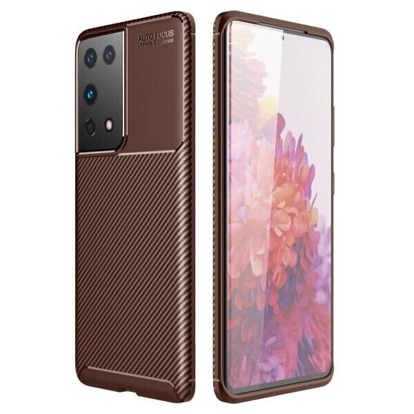 

Защитный чехол Deexe Fusion для Samsung Galaxy S21 Ultra - Brown