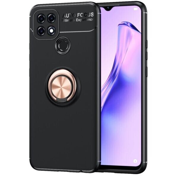 

Защитный чехол UniCase Magnetic Ring для Oppo A15 / A15s - Black / Rose Gold