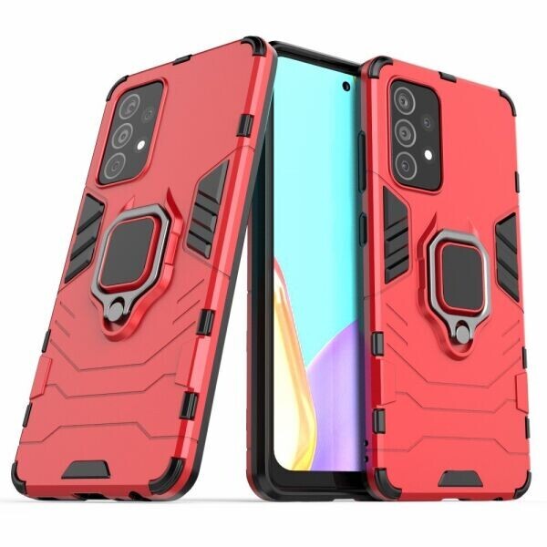 

Защитный чехол Deexe Hybrid Case для Samsung Galaxy A52 (A525) - Red