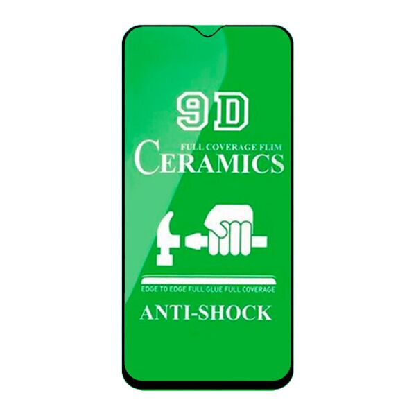 

Защитное стекло Ceramics 9D Full Glue Realme 6i Черный тех.пакет