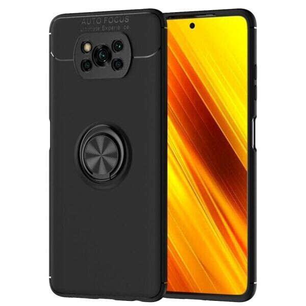 

Защитный чехол UniCase Magnetic Ring для Xiaomi Poco X3 - Black