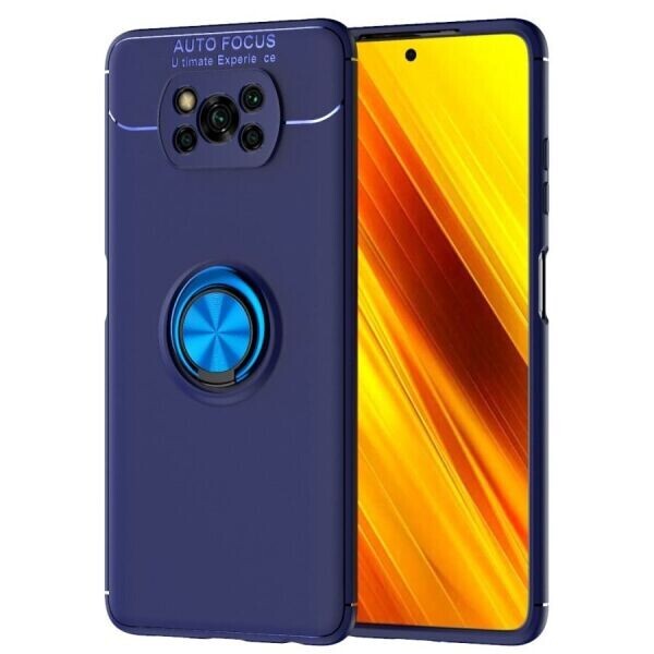 

Защитный чехол UniCase Magnetic Ring для Xiaomi Poco X3 - Blue