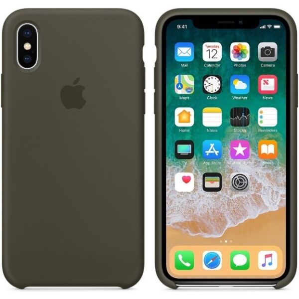 

Чехол Silicone Case Apple iPhone X, iPhone XS Оригинал Dark Olive