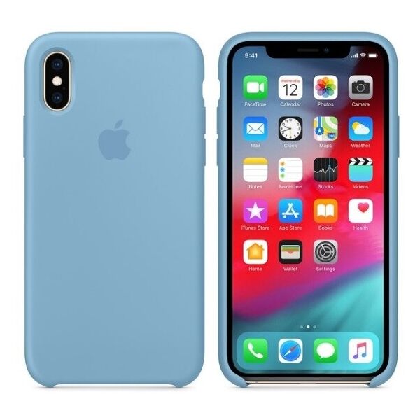 

Чехол Silicone Case Apple iPhone X, iPhone XS Оригинал Cornflower