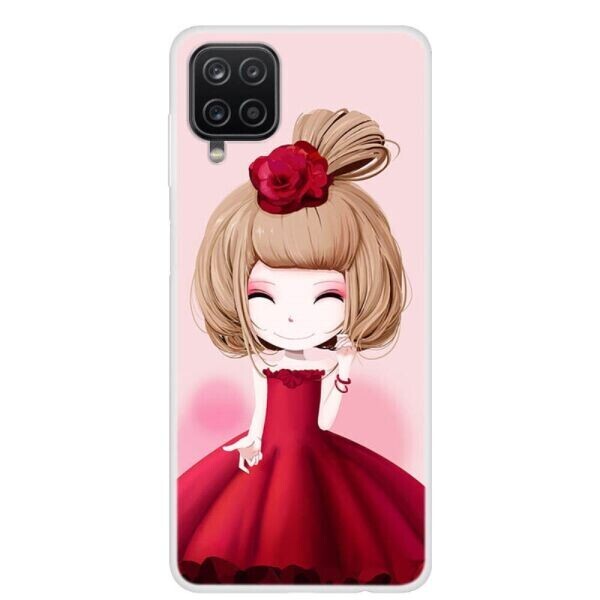 

Силиконовый (TPU) чехол Deexe Life Style для Samsung Galaxy A12 (A125) - Girl