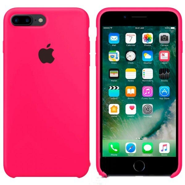 

Чехол Silicone Case Apple iPhone 7 Plus, 8 Plus ярко-Малиновый 38
