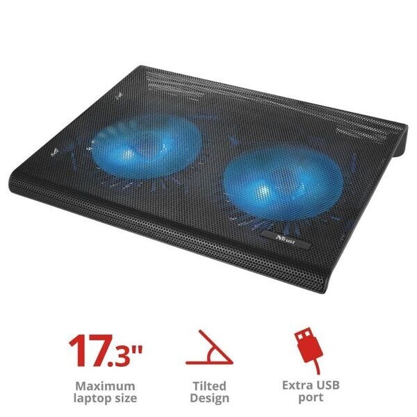 

Подставка для ноутбука Trust Azul (17.3") BLUE LED BLACK (20104_TRUST)