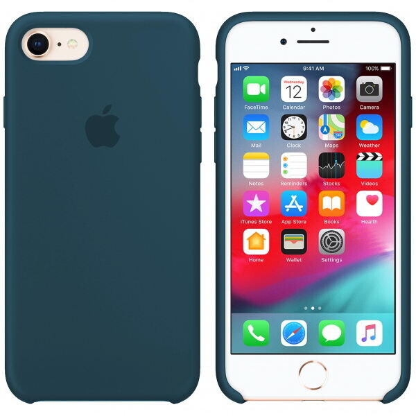 

Чехол силиконовый Silicone Case Apple iPhone 7, 8 (35) mist Синий