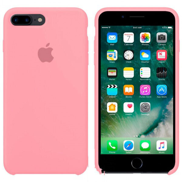 

Чехол Silicone Case Apple iPhone 7 Plus, 8 Plus светло-Розовый 12