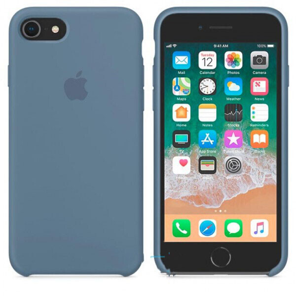 

Чехол Silicone Case Apple iPhone 7, 8, SE (2020) темно-Голубой 24