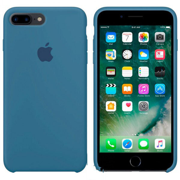 

Чехол Silicone Case Apple iPhone 7 Plus, 8 Plus бледно-Голубой 53